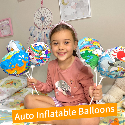 High-quality self inflating balloon, using auto machine to made it.