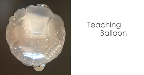 Transparent Self-Inflating Balloons for education, teaching, child, kids, science